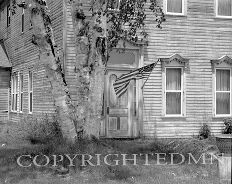 Old House & Flag, Omer, Michigan 04