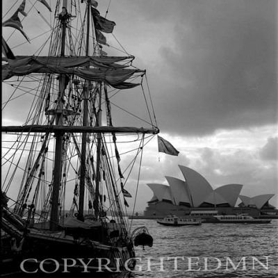 Opera House & Ship, Sydney, Australia 01