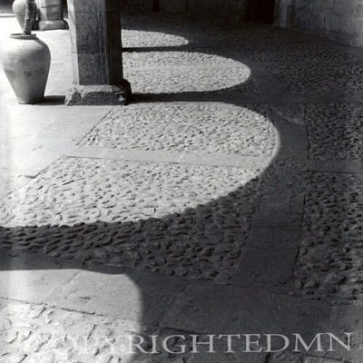 Shadows At Bellver Castle, Spain