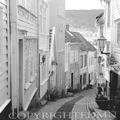 Street Of Wooden Homes, Norway 00
