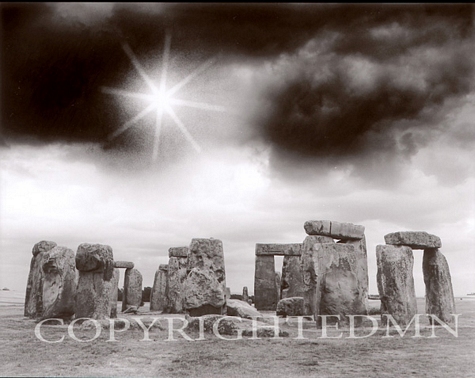 Sunbeams Over Stonehenge, England