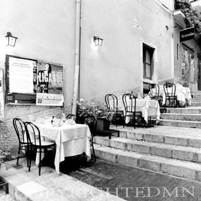 Tables On The Steps, Taormina, Sicily 06