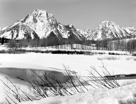 Tetons In Winter, Wyoming 00