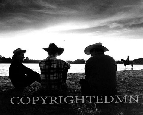 Three Wranglers At Sunset, Rothbury, Michigan 03