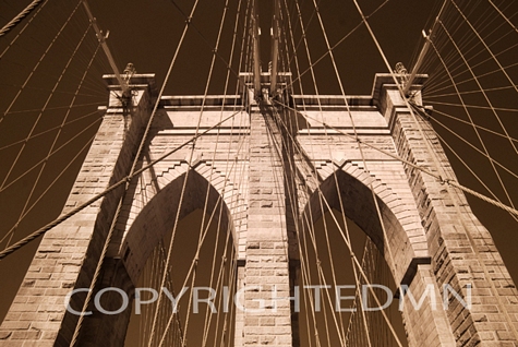 Brooklyn Bridge #3, New York City, New York 08 – Monotint