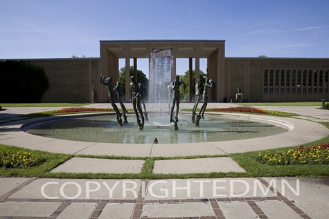 Orpheus Fountain, Bloomfield Hills, Michigan 08 – Color
