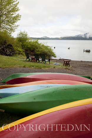 Canoes at Lake Quinault, Washington St. 09 – color