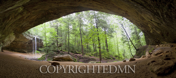 Ash Cave Panorama, Hocking Hills, Ohio 10 – color