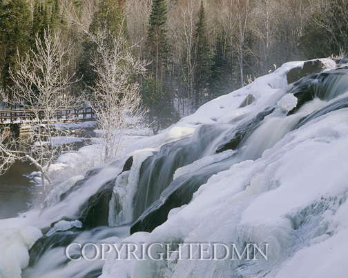 Bond Falls In Winter, Bruce Crossing, Michigan 91-color