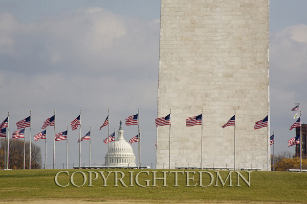 Capitol Dome & Flags, Washington D.C. 08 – Color