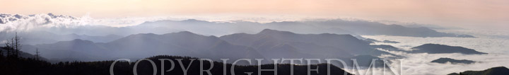 Smoky Mountain Panorama, Smoky Mountains, Tennessee 12-color pan