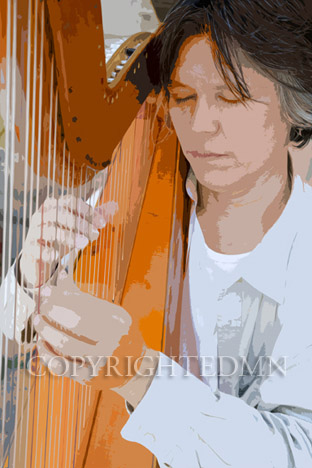 The Harpist, Quebec City, Ontario 12-color