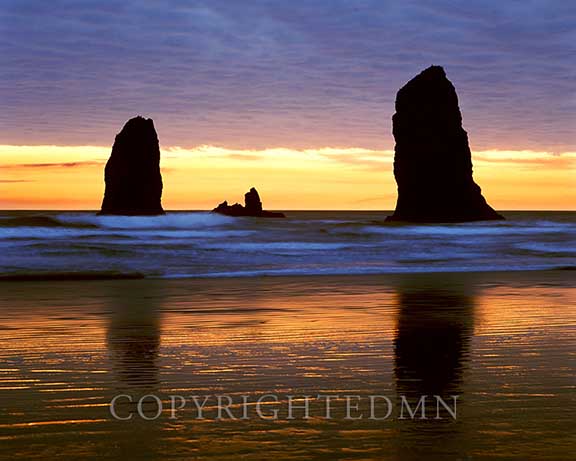 Canyon Beach Sunset, Cannon Beach, Oregon 02 – Color
