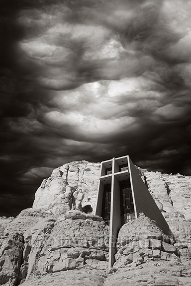Chapel & Clouds, Sedona, Arizona 13 – IR