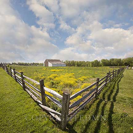 Fence & Barn, Gettysburg, Pennsylvania 13-color