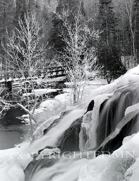 Bond Falls In Winter, Michigan 91