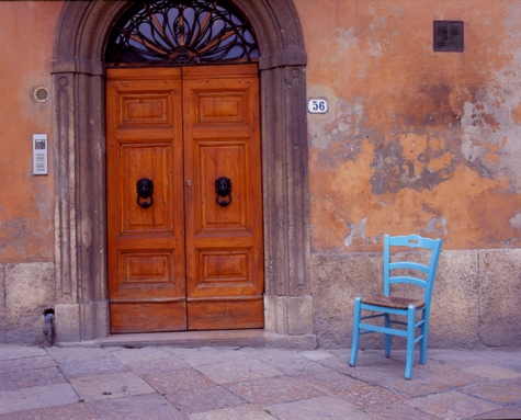 Blue Chair, Tuscany, Italy 06 – Color