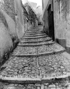 Cobblestone Steps, Erice, Sicily 06