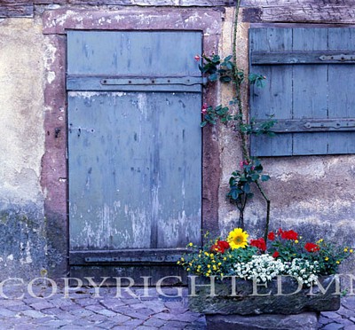 Blue Door And Window, France 99 – Color
