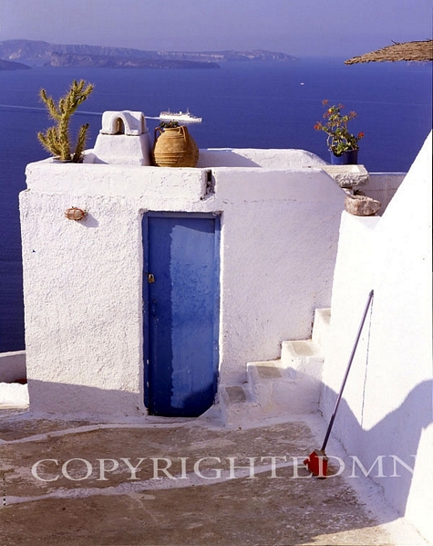 Greek Island Terrace #1, Santorini, Greece 91