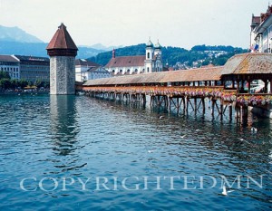 Kapellbrucke Bridge, Luzern, Switzerland
