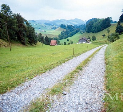 Swiss Country Road, Appenzell, Switzerland