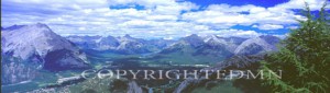 Banff Panorama, Canadian Rockies 06 - Color Pan