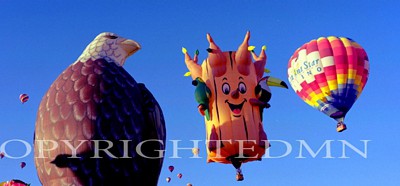 Character Balloons Panorama, Albuquerque, New Mexico 06 - Color
