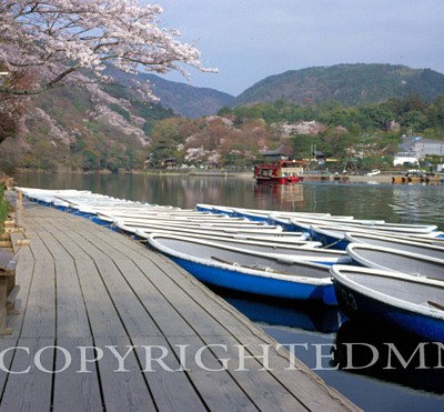 Blue Boats, Kyoto, Japan 05 - Color