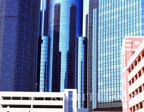 Renaissance Center #2, Detroit, Michigan 07 - color