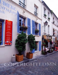 Blue Shutter, Paris, France 07 - Color