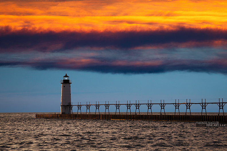 Manistee Breakwater Lighthouse, Manistee, Michigan ’16-color